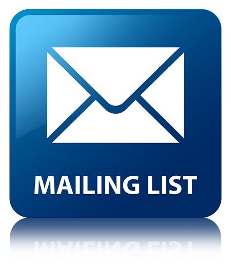 Subscribe to our  mailing list!